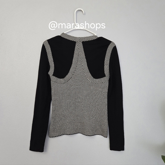 Alexander McQueen 2003 Scanners Collection Black and White Checked Sweater - Picture 7 of 8